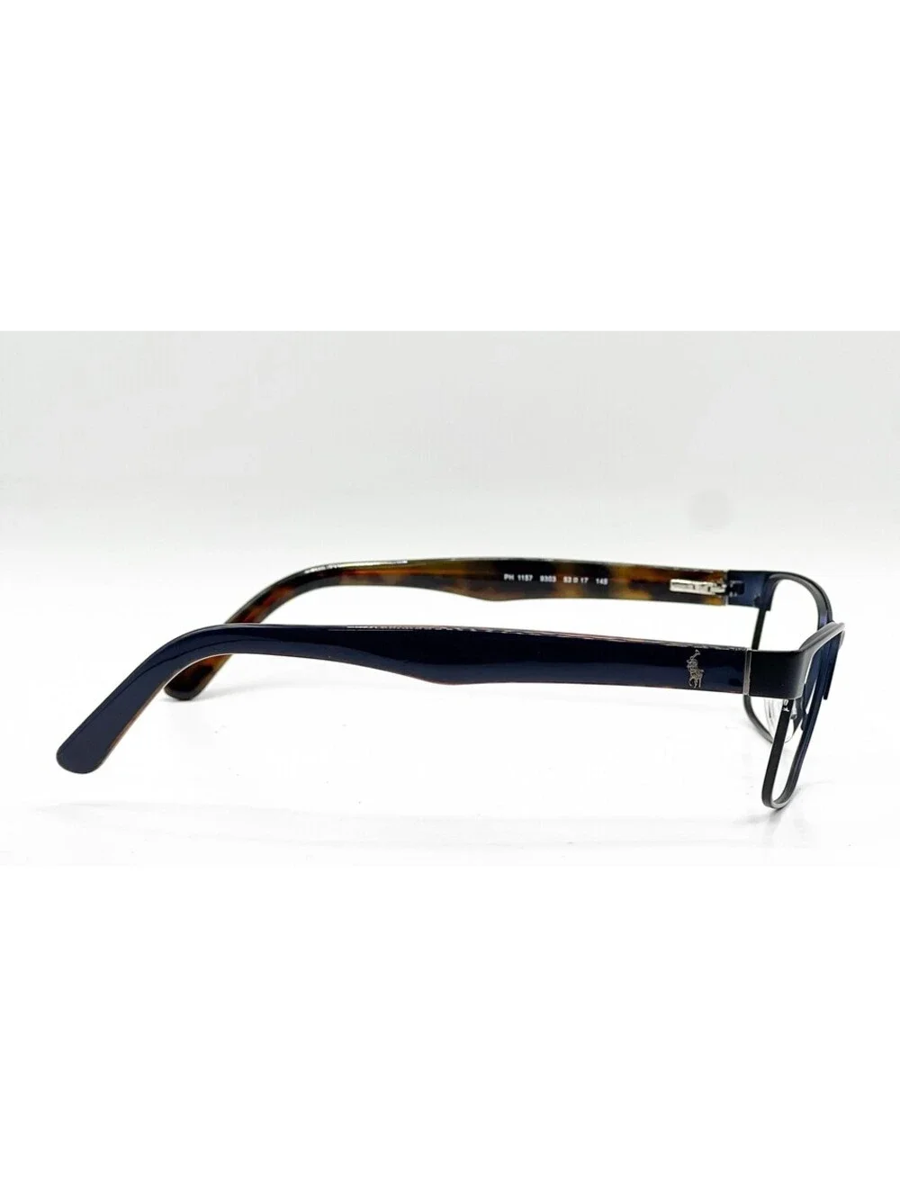 Ralph Lauren PH 1157 9303 Matte Navy Blue Rectangle Eyeglass Frames 53-17-145